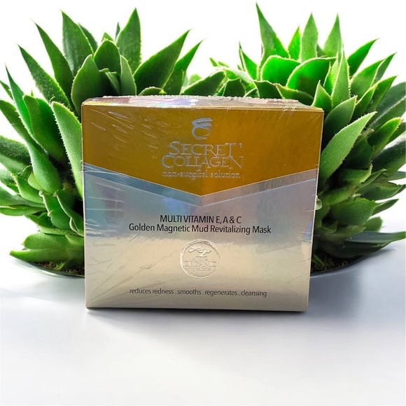 Secret Collagen Other - NIB-Multi-Vitamin E, A & C Golden Magnetic Mud Revitalizing Mask